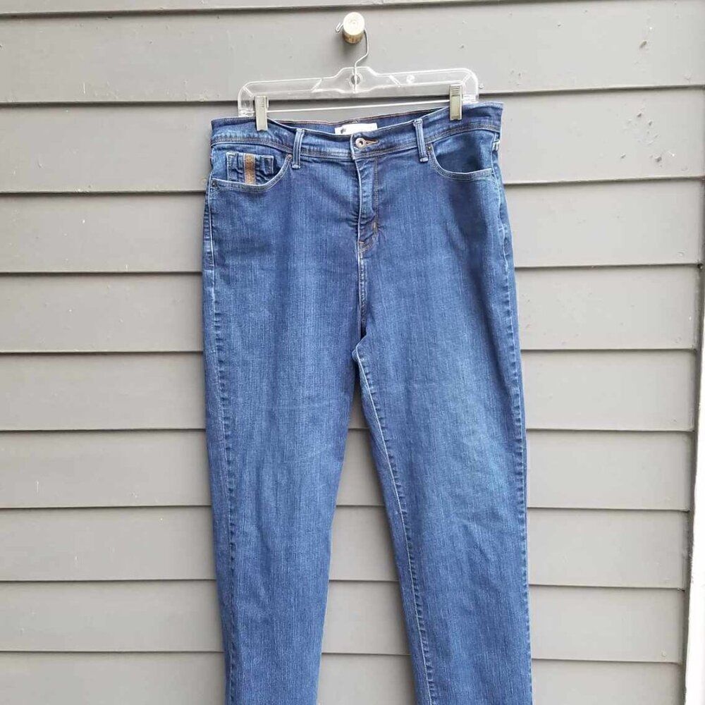 Levis 512 Perfectly Slimming Straight Leg Jeans size 16M - Picture 12 of 12